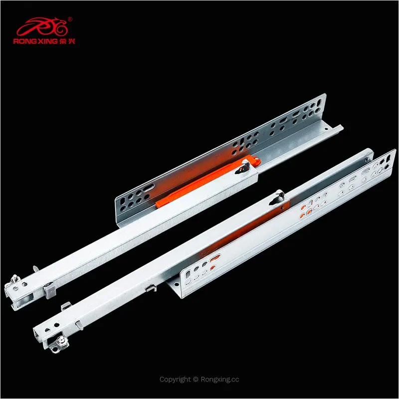 Buttress damping rail concealed slide
